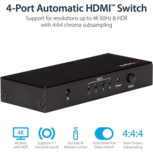 StarTech 4-Port HDMI Automatic Switch - 4K 60Hz_1 - Theodist