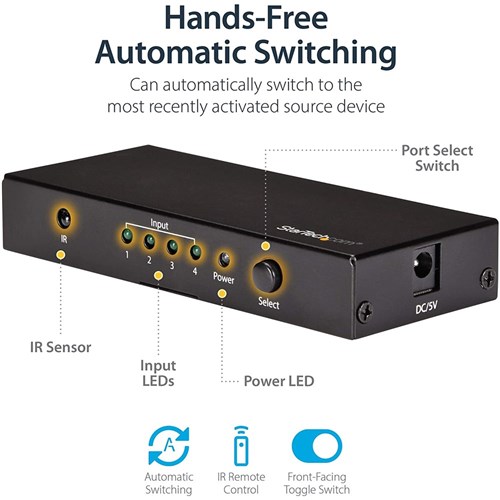 StarTech 4-Port HDMI Automatic Switch - 4K 60Hz_3 - Theodist