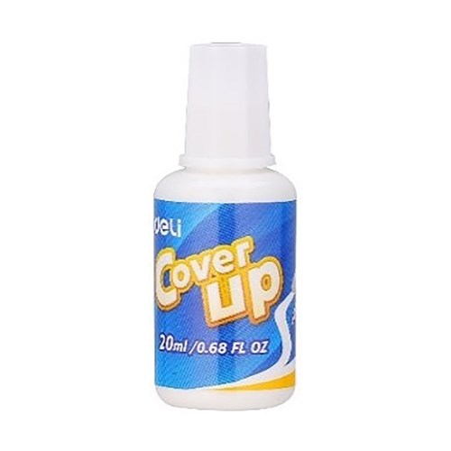 Deli 39291 Cover Up Correction Fluid 20mL - Theodist