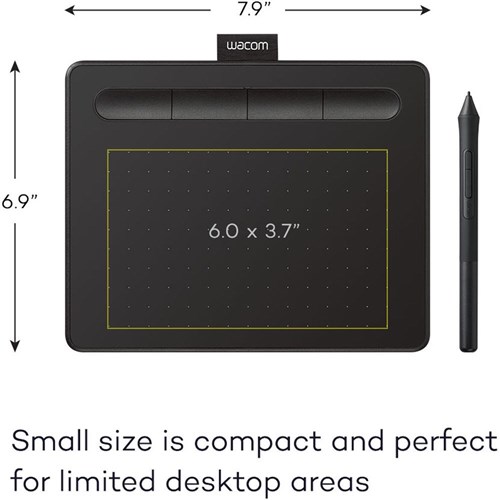 Wacom 4115303 Intuos Creative Pen Tablet Small, Black_4 - Theodist