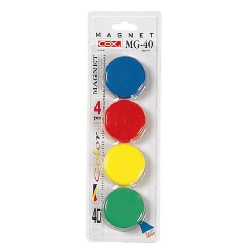 Cox MG-40 Button Magnets 40mm 4 Pack - Theodist