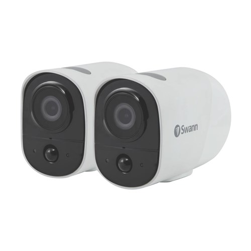 Swann Xtreem 2-Pack Wire-Free Security Camera with 16GB Micro SD Card