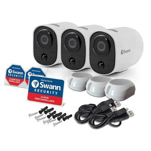Swann Xtreem Wire-Free Smart Security Camera 3 Pack