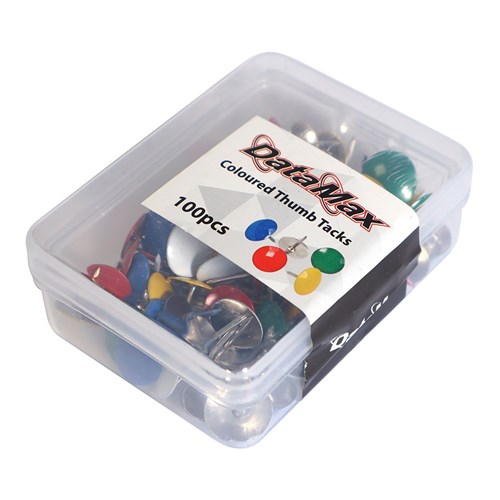 DataMax Colored Thumb Tacks Box of 100_2 - Theodist