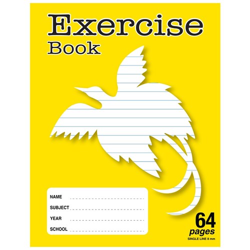 DataMax 64 Page Exercise Book, Yellow - Theodist
