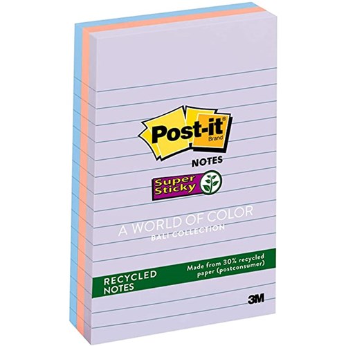 Post-It 6603SSNRP Lined Sticky Notes 101x152mm, Bali - Theodist