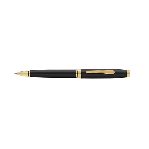 Cross 662-11 Coventry Ballpoint Pen, Black Lacquer & Gold_1 - Theodist