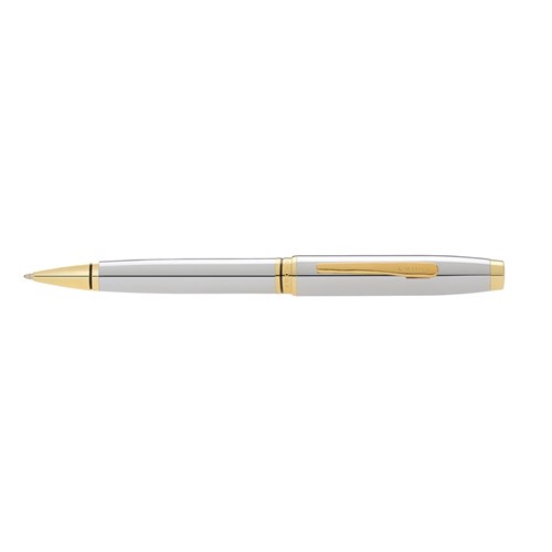 Cross 662-2 Coventry Ballpoint Pen, Chrome & Gold_1 - Theodist