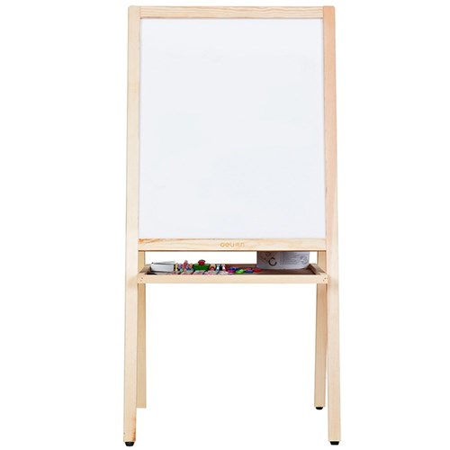 Deli Easel Wooden White & Chalk Board 1100 x 520mm