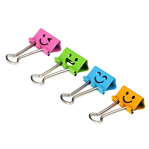 Deli 8487 Foldback Binder Clips Faces 19mm 40 Pack_1 - Theodist