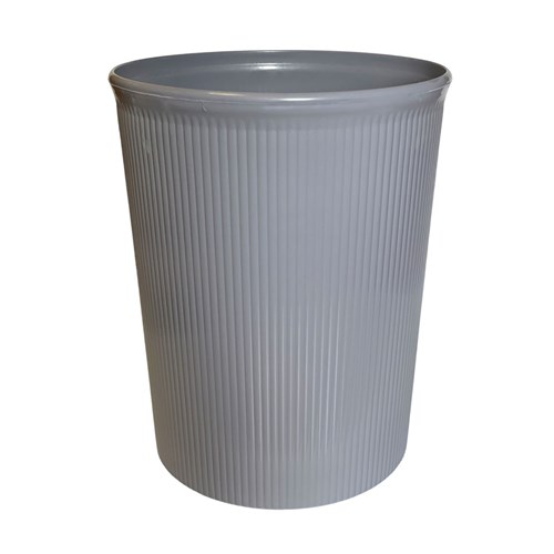 DataMax 8812GY Waste Bin 17 Litres Round Plastic Grey - Theodist