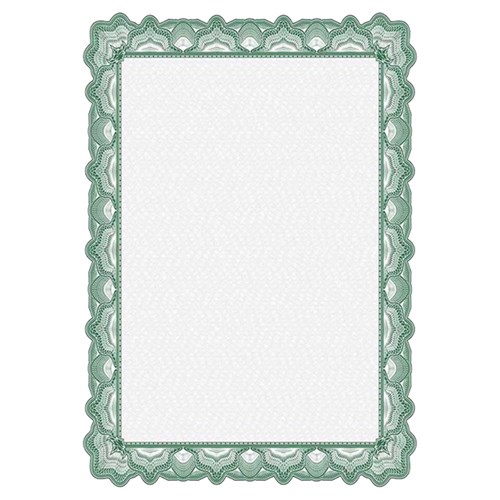 DataMax 900111 A4 95GSM Certificate Paper 25 Pieces Green - Theodist