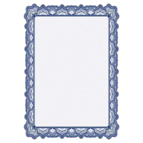 DataMax 900113 A4 95GSM Certificate Paper 25 Pieces Blue - Theodist