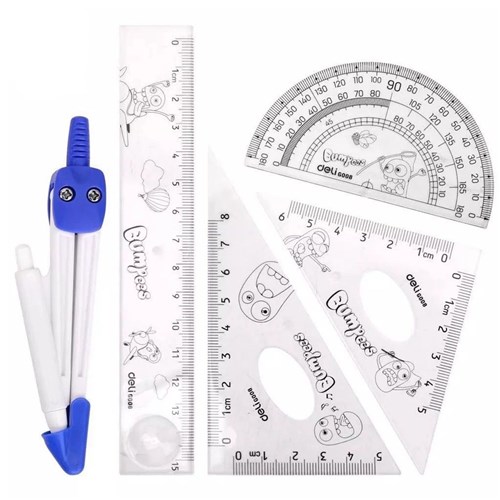 Deli 9598 Bumpees Drafting Ruler Set_1 - Theodist