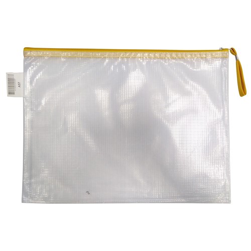 DataMax A57 Mesh Envelope with Zip B4 385x285mm Assorted_YEL - Theodist