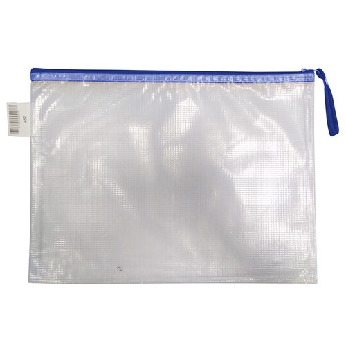 DataMax A57 Mesh Envelope with Zip B4 385x285mm Assorted_BLU - Theodist