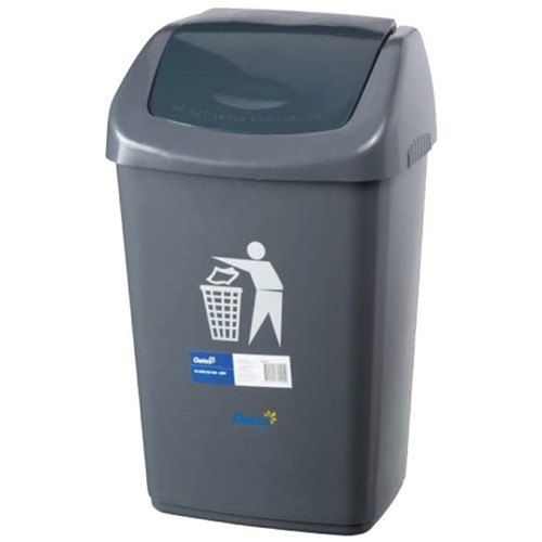 Oates Flip Bin Grey 40 Litre