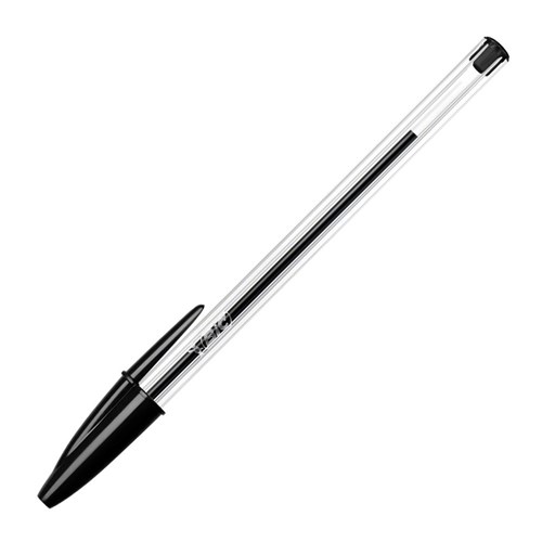 BIC BIC211 Cristal Original Medium 1.0mm, Black - Theodist