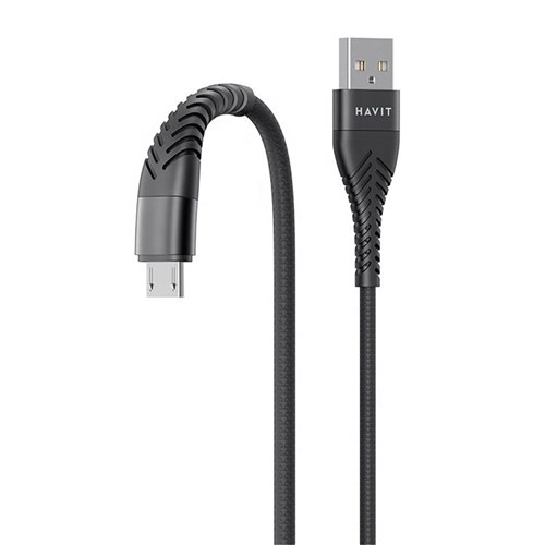 Havit CB706 USB to Micro USB Braided 1m Black_2 - Theodist