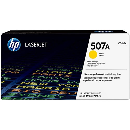 HP 507A Yellow Original LaserJet Toner Cartridge