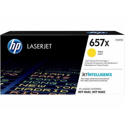 HP 657X High Yield Yellow Original LaserJet Toner Cartridge - Theodist