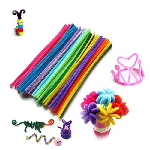 Educational Colours Chenille Stems Bright 30cm Packet 200