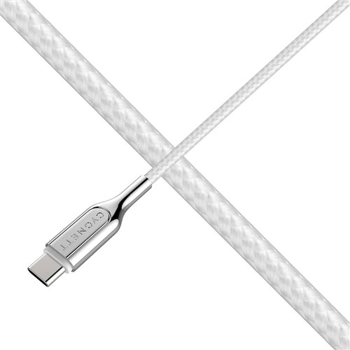 Cygnett Armoured 5A/100W 2.0 USB-C to USB-C Cable 2m (White)