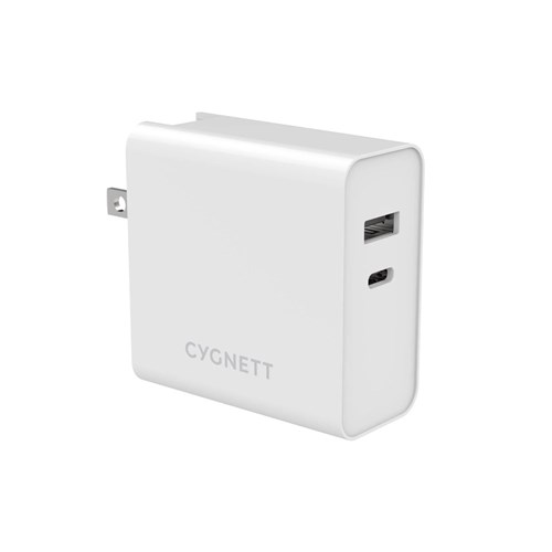 Cygnett PowerPlus 60W USB-C Dual Port Wall Charger with Travel Adapters