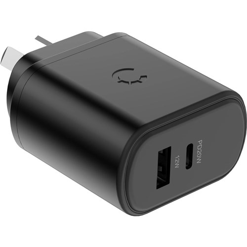 Cygnett PowerPlus 32W USB-C PD Dual Port Wall Charger