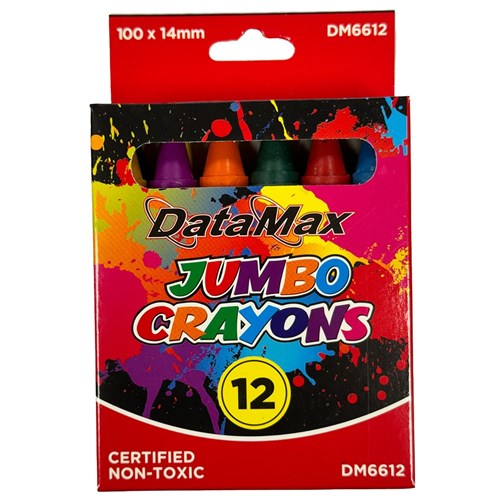 DataMax DM6612 Jumbo Crayons 12 Pack - Theodist