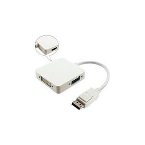 Blupeak DisplayPort Male to VGA, DVI & HDMI Adapter