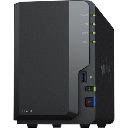 Synology DiskStation DS223 2-Bay NAS + Seagate EXOC HDD 16TB