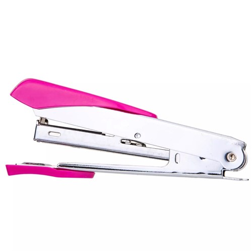 Deli 0260 Stapler No.10 with Staple Remover, Pink_1 - Theodist