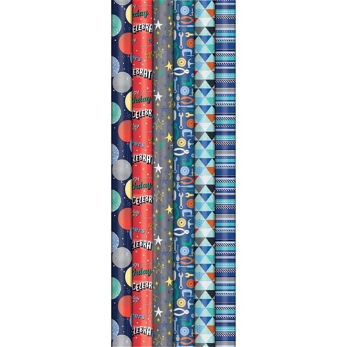 Artwrap E6909 Gift Wrap 3mx700mm Assorted Design_2 - Theodist
