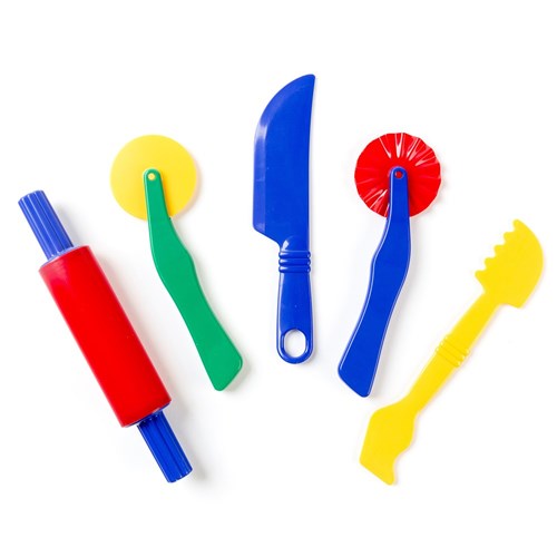 Educational Colours Fun Dough Accessories 5 Pieces