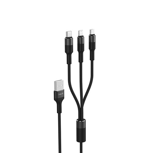 Havit H691 3-In-1 Data & Charging Cable 1.2m