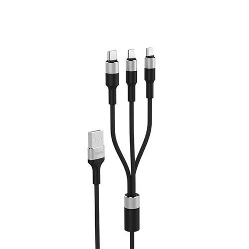 Havit H691 3-In-1 Data & Charging Cable 1.2m