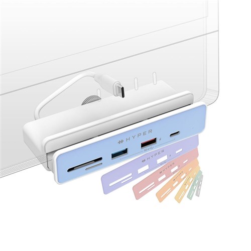 HYPERDRIVE 6-in-1 HDMI/USB Hub for iMac 24" - Silver