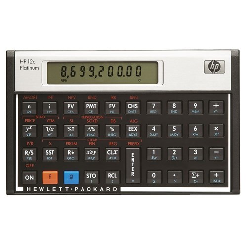 HP 12c Platinum Financial Calculator - Theodist