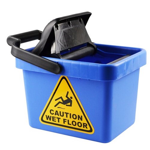 Italplast I446 Mop Bucket Wringer 9L Blue - Theodist