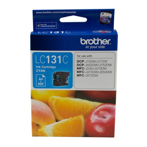 Brother LC131C Cyan Ink Cartridge