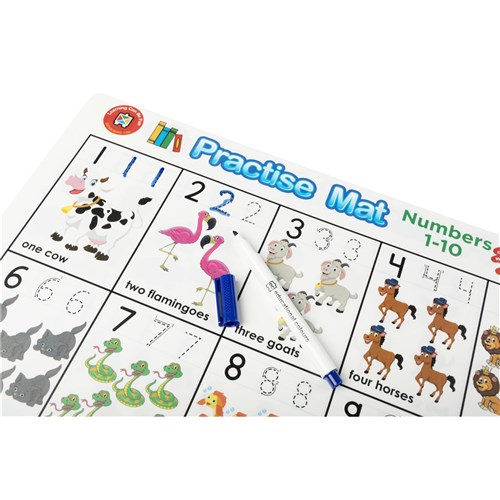Learning Can Be Fun Practise Mat Numbers 1-10_2 - Theodist