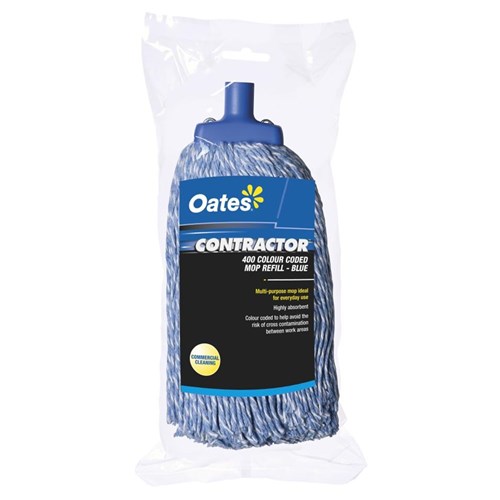 Oates Contractor Commercial Mop Head 400g Blue