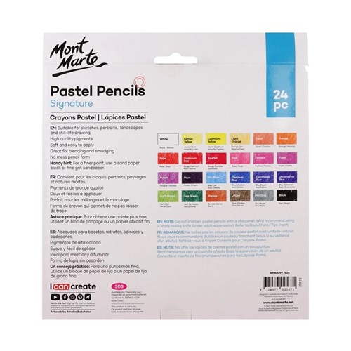  Mont Marte MPN0099 Pastel Pencils Signature 24pc_1 - Theodist