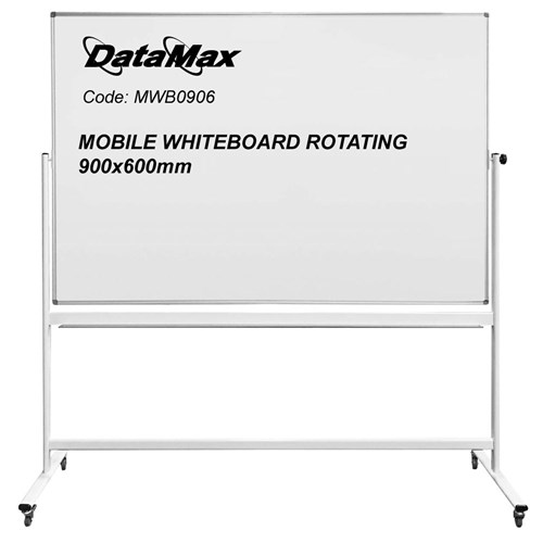 DataMax MWB0906 Rotating Mobile Whiteboard 900x600mm - Theodist