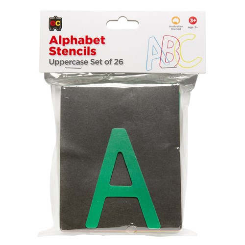 Alphabet Upper Case Stencils Pack of 26_1 - Theodist