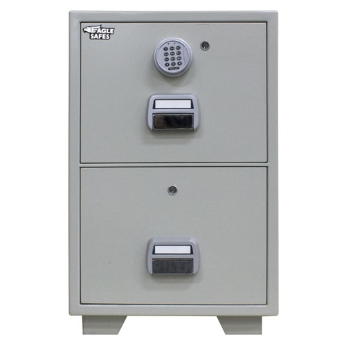 FILING CABINET 2 DRAWER FIRE PROOF ELECT LOCK