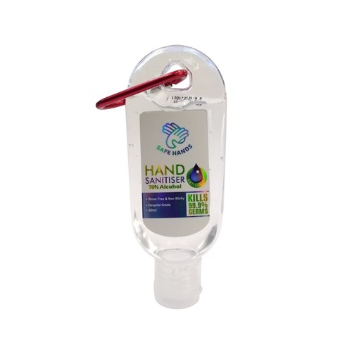 Safe Hands Sanitiser 75% Alcohol 60ml