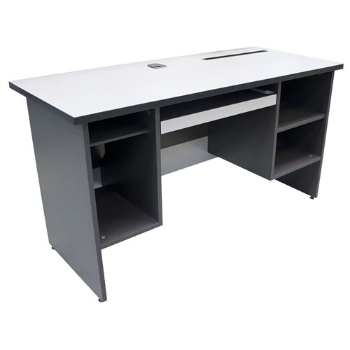 SL1400CT Computer Table Grey 1400x600x750mm - Theodist