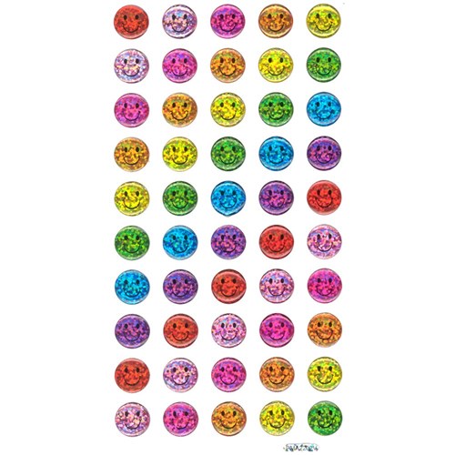 Rainbow Smiley Stickers